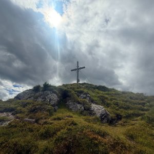 Petra Čechová on the summit of Guschen (22.7.2025 11:40)