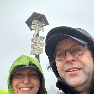 Gresa on the summit of Smrk (23.3.2024 16:22)