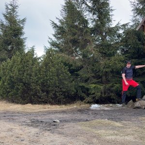 Petr Karmazín na vrcholu Smrk (16.4.2026 15:00)