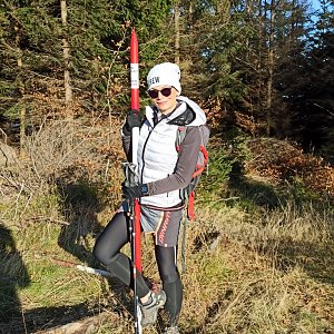 Pavlína Sýkorová na vrcholu Stanovec (15.11.2020 12:20)