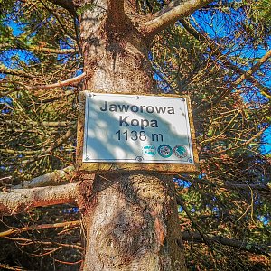 Jiří Králík na vrcholu Jaworowa Kopa (6.11.2022 11:15)