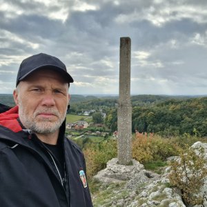 Rastislav Biarinec on the summit of Grodzisko (16.10.2023 13:24)
