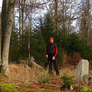 Michal Kříž na vrcholu Polecký vrch (21.12.2020 12:21)