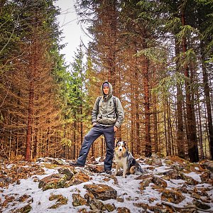 Jiří Králík na vrcholu Kopřivná (4.12.2022 13:12)