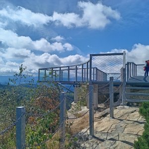 Pavlína on the summit of Trojak (30.8.2025 12:20)