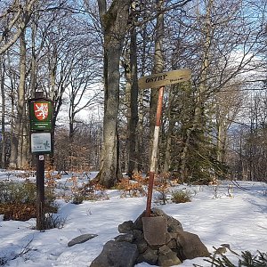 JezMax na vrcholu Ostrý (7.4.2022 16:41)