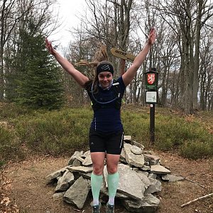 MíšaK na vrcholu Ostrý 