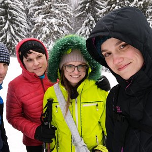 Michaela Hilscherová na vrcholu Ostrý (30.1.2021 11:32)