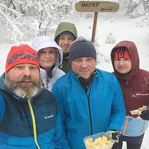 Moty na vrcholu Ostrý (30.1.2021 13:10)