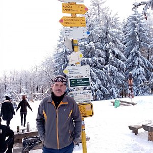 Lojza Žáček na vrcholu Ostrý (31.1.2021 14:52)