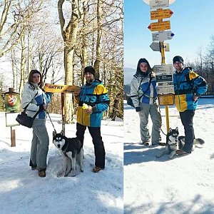 Nikol Podesvova na vrcholu Ostrý (17.2.2019 12:00)