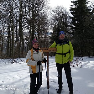 Jaromír Ondra na vrcholu Ostrý (23.2.2019 11:57)