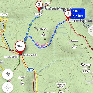 Lucie Trenzová na vrcholu Velká Deštná (23.6.2022 18:42)