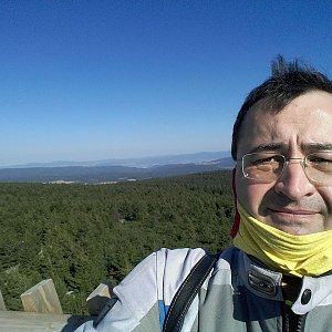 Mildanek72 na vrcholu Velká Deštná (12.4.2020 16:30)