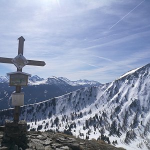 Martin Malý on the summit of Hauseck