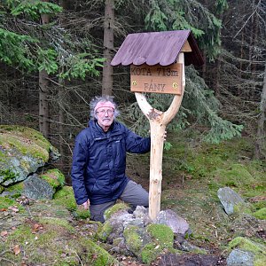 Jarda Vála na vrcholu Fány (31.12.2022)