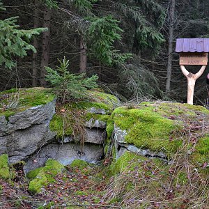 Jarda Vála na vrcholu Fány (7.1.2023)