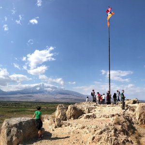 Martin Matějka on the summit of Artaxata (7.10.2019 11:12)