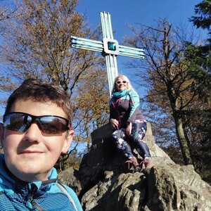Mykas on the summit of Reiseck (27.4.2024 8:44)