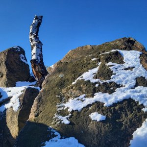 Pavel Vohryzka on the summit of Skalka (22.2.2025 9:41)