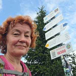 Horalka Anička na vrcholu Poludnica (6.8.2022)
