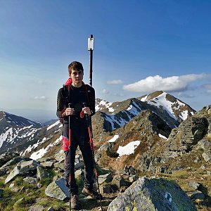 Martin Horáček on the summit of Ostredok (27.5.2023 17:48)