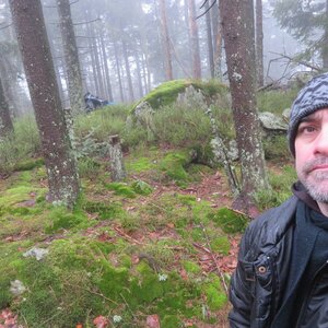 Daniel Ledl na vrcholu Hole / Jägerhübel (19.2.2024 13:54)