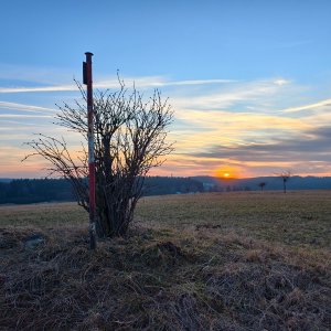Jiří Králík on the summit of Hořenská (26.2.2026 17:22)