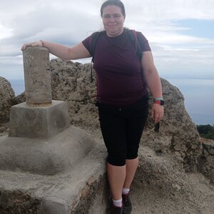 Lenka Sajkova on the summit of Monte Epomeo (24.6.2024 11:35)