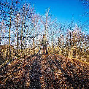 Jiří Králík on the summit of Brablenec (25.2.2023 15:45)