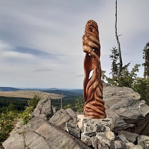 ZdenkaV na vrcholu Meluzína (27.7.2021)