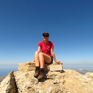 Iveta Válová on the summit of Puig de Massanella (29.4.2022 14:41)