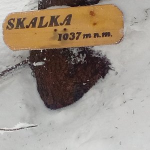 Martin Holuša na vrcholu Skalka (na Pustevnách) (6.2.2019 11:00)