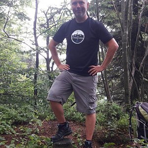 Laďa on the summit of Skalka (19.7.2019 18:19)