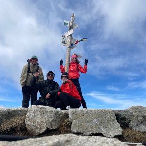 Nika K on the summit of Kondratova kopa (20.4.2025 11:18)