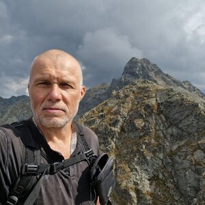 Rastislav Biarinec on the summit of Krajná kopa (8.9.2024 13:43)