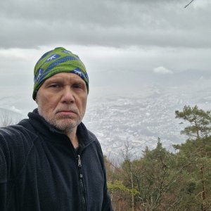 Rastislav Biarinec on the summit of Predný Čebrať (7.1.2025 12:47)