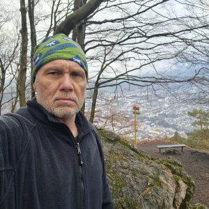 Rastislav Biarinec on the summit of Predný Čebrať (7.1.2025 13:58)