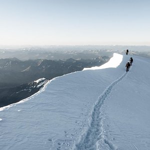 Jiri K on the summit of Bělucha (25.8.2019 6:10)