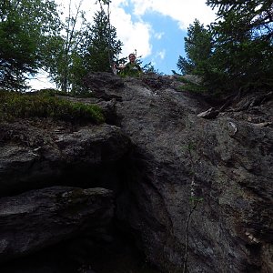 Iveta Válová na vrcholu Jezerní hora - S vrchol (8.8.2020 11:36)