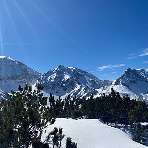Martin Malý na vrcholu Schallerkogel (18.3.2023 11:00)