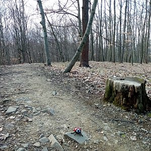 Jiřina on the summit of Tipeček JV (21.3.2023)