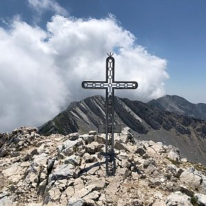 Martin Malý na vrcholu Cima Valdritta / Monte Baldo (6.7.2019 13:30)