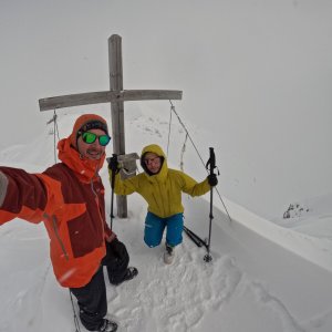 David Ryšavý on the summit of Mölser Sonnenspitze (29.3.2026 11:26)