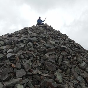 Petr Svoboda on the summit of Veslfjellet (9.8.2026 13:14)