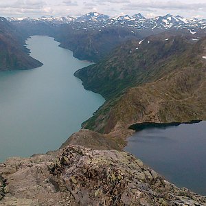 Jirka Zajko na vrcholu Veslfjellet (15.7.2011 11:31)