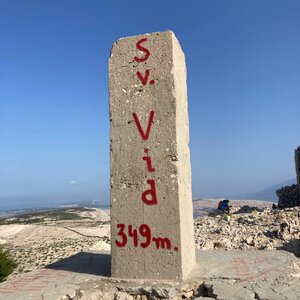 Vojta on the summit of Sveti Vid (18.8.2024 8:25)