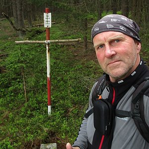 Michal Kříž na vrcholu Popelná hora - J vrchol (29.5.2021 12:32)