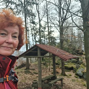 Horalka Anička on the summit of Grohmannova výšina (7.4.2023)