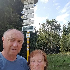 Arni na vrcholu Javorový vrch (27.8.2019 9:33)